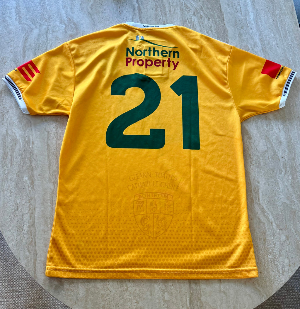 Antrim Gaa Player Issued Gps Jersey | Size Large Tight Fit