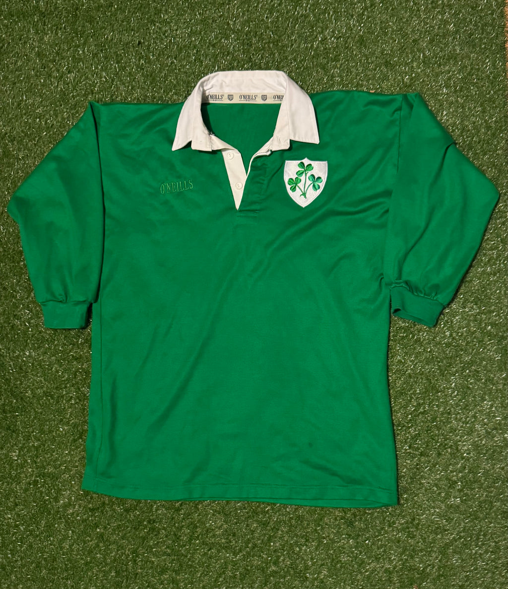 Vintage 80s O’Neills Ireland Rugby Jersey - Size XL