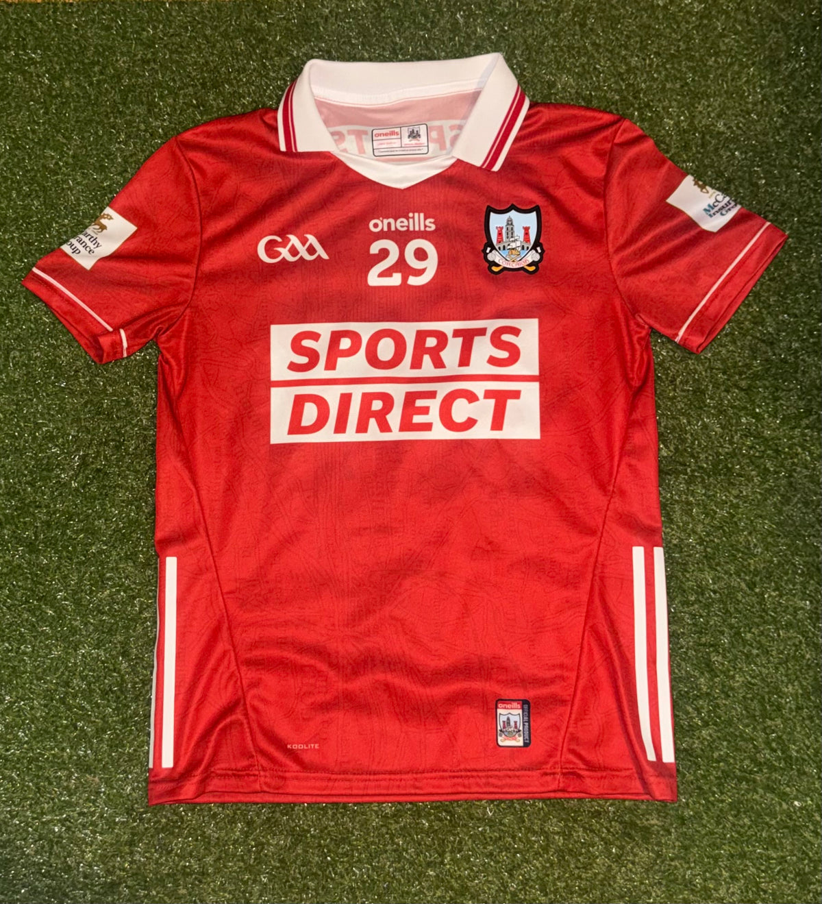 Match worn - Cork GAA Jersey - Large Tight Fit with GPS Pouch